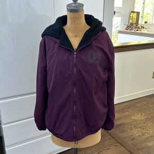 Victoria’s Secret Burgundy Zipper Nicely Lined for warmth Jacket Size M/L